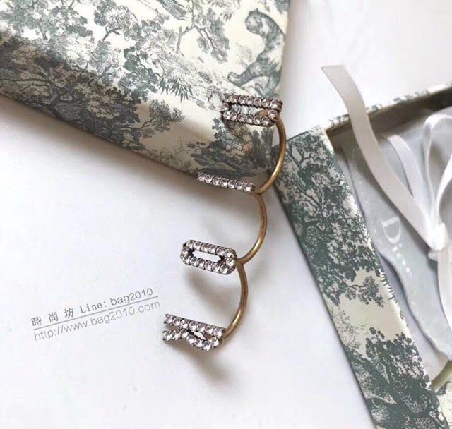 Dior飾品 迪奧經典熱銷款字母三連指合一滿鑽個性戒指  zgd1205